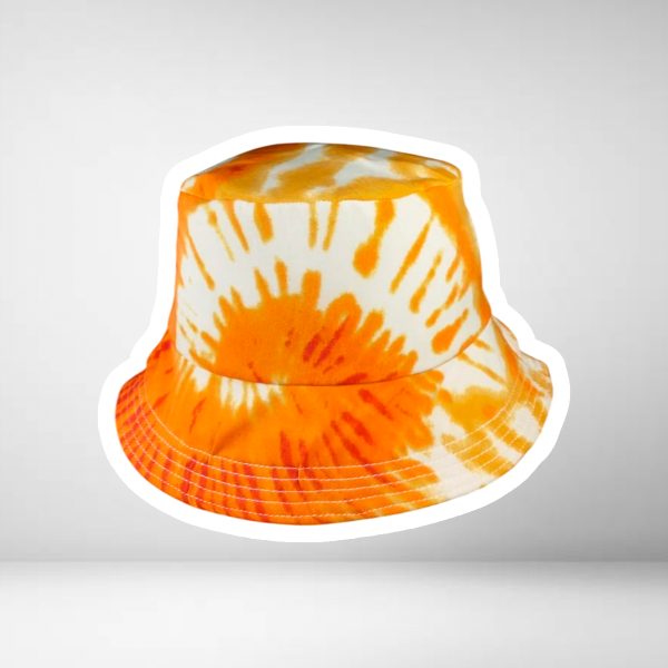 Bucket hat patrón amarillo